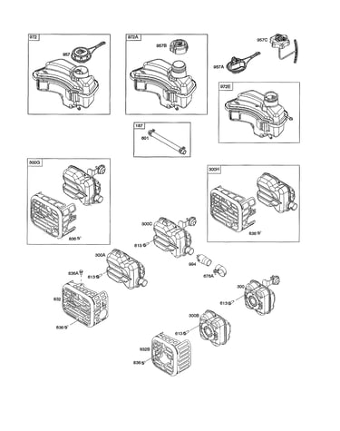 Exhaust system/fuel supply