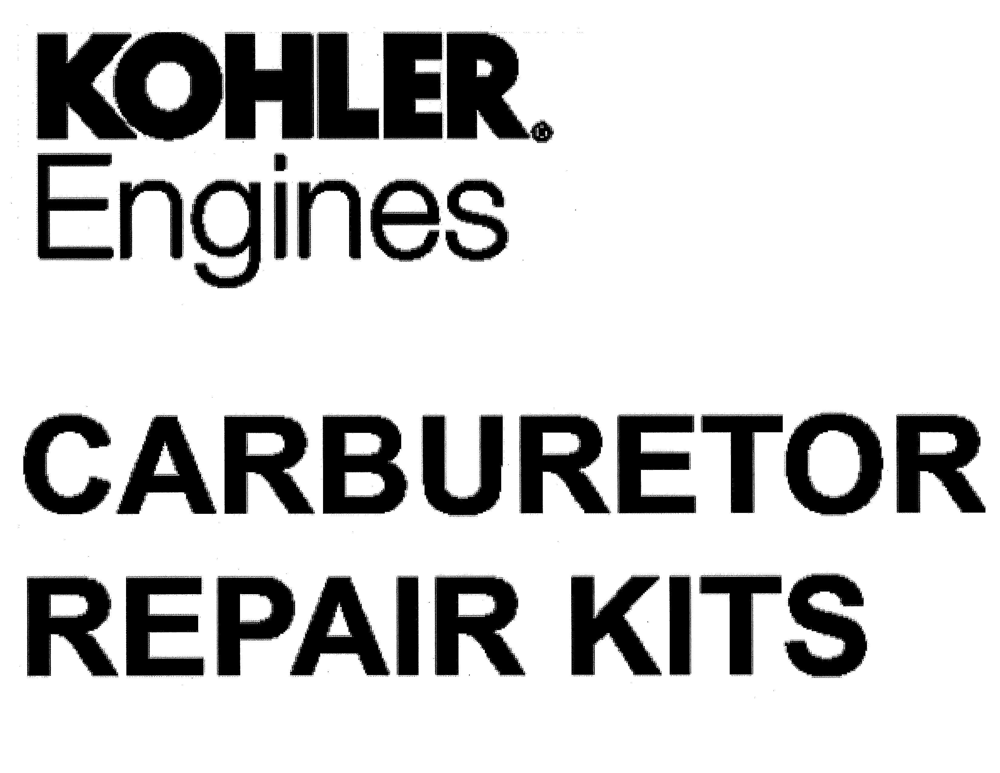 CARBURETOR REPAIR KITS