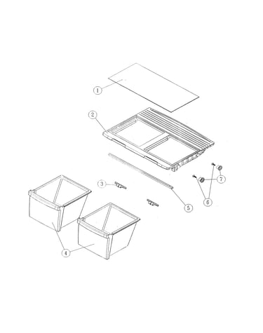Crisper shelf & accessories
