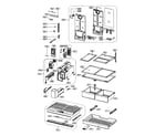 Kenmore 11173305910 ice maker & dispenser diagram