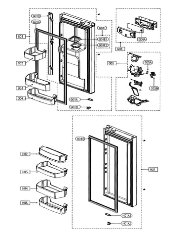 Refrigerator door