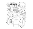 Char-Broil 463376017P1 gas grill diagram