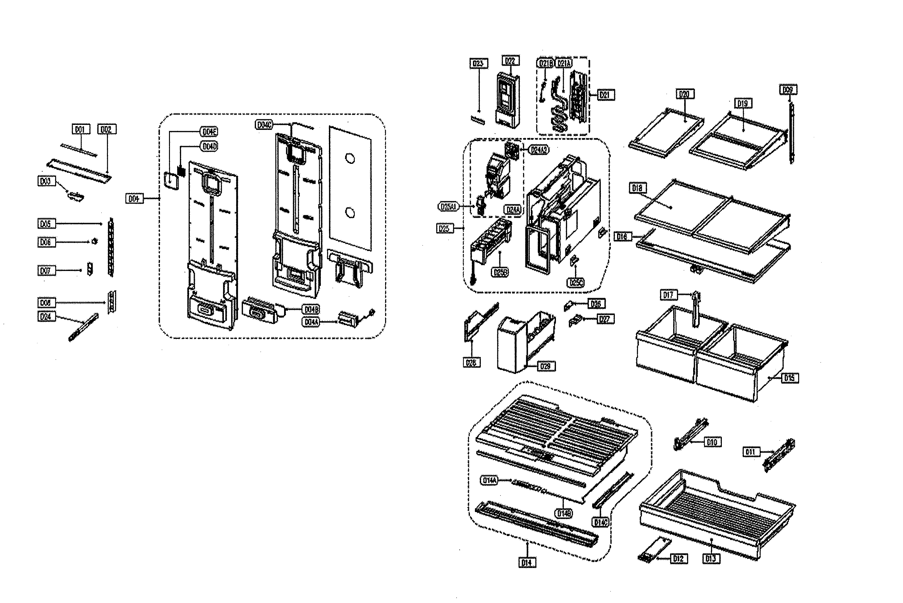 Refrigerator section