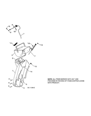 Chute & deflector weldments