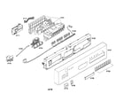 Bosch SHU66C05UC/23 control module/facia panel diagram