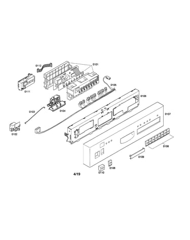 Control module/facia panel