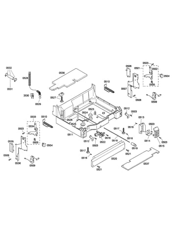 Base/drain hose/lever
