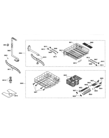 Spray arms/racks