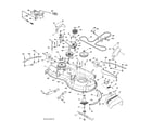 Poulan PB20A46-96042016701 mower deck diagram