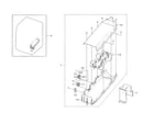 Samsung DV330AEW/XAA-01 duct heater diagram