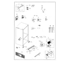 Samsung RF263BEAESG/AA-04 cabinet diagram