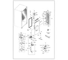 Samsung RF263BEAESG/AA-04 left refrigerator door diagram