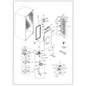 Samsung RF263BEAESG/AA-04 left refrigerator door diagram