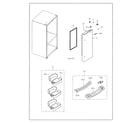Samsung RF263BEAESG/AA-04 right refrigerator door diagram