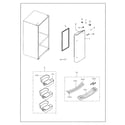 Samsung RF263BEAESG/AA-04 right refrigerator door diagram