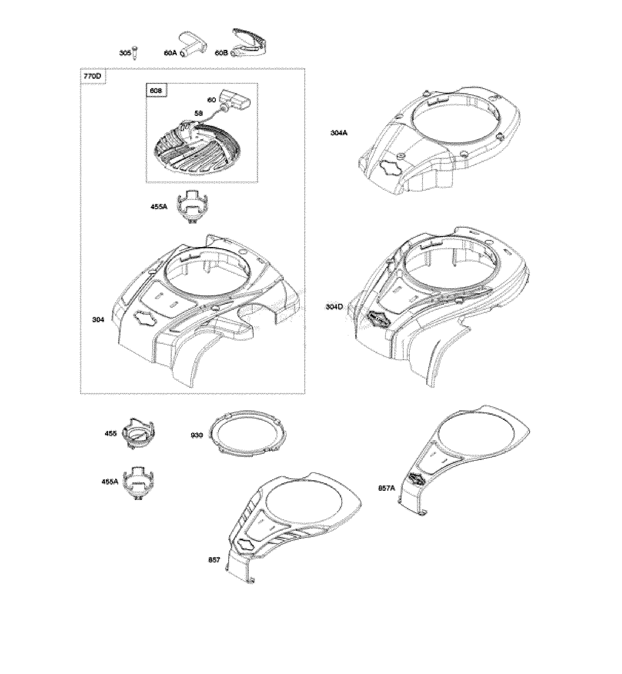 BLOWER HOUSING/REWIND STARTER