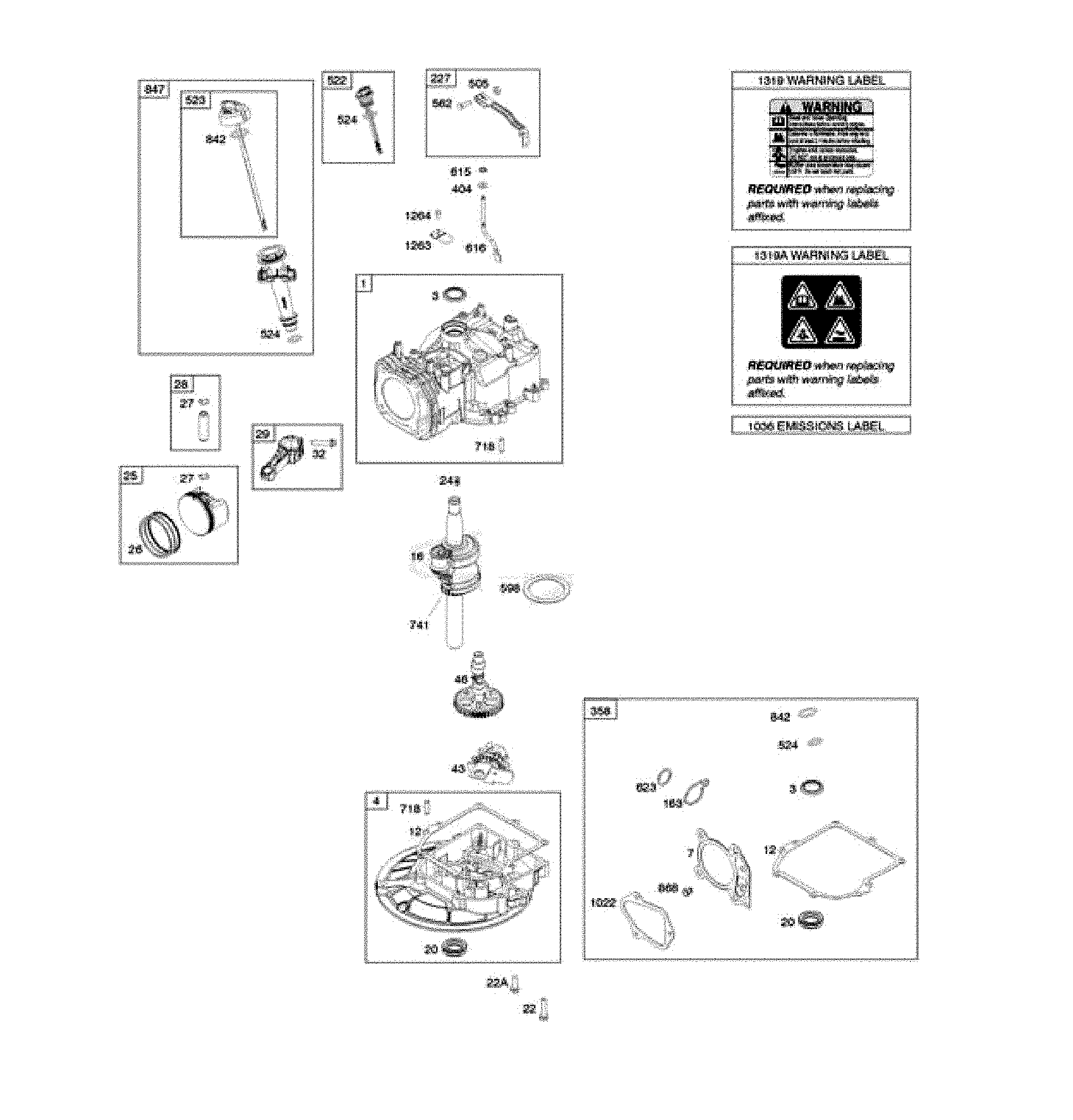 CRANKSHAFT/CYLINDER/SUMP