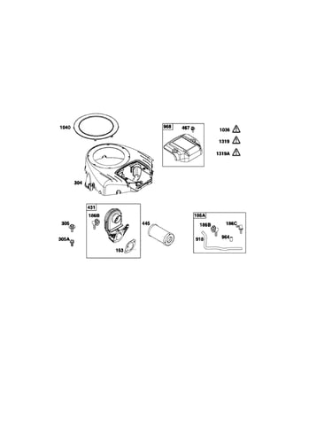 Blower housing/air cleaner