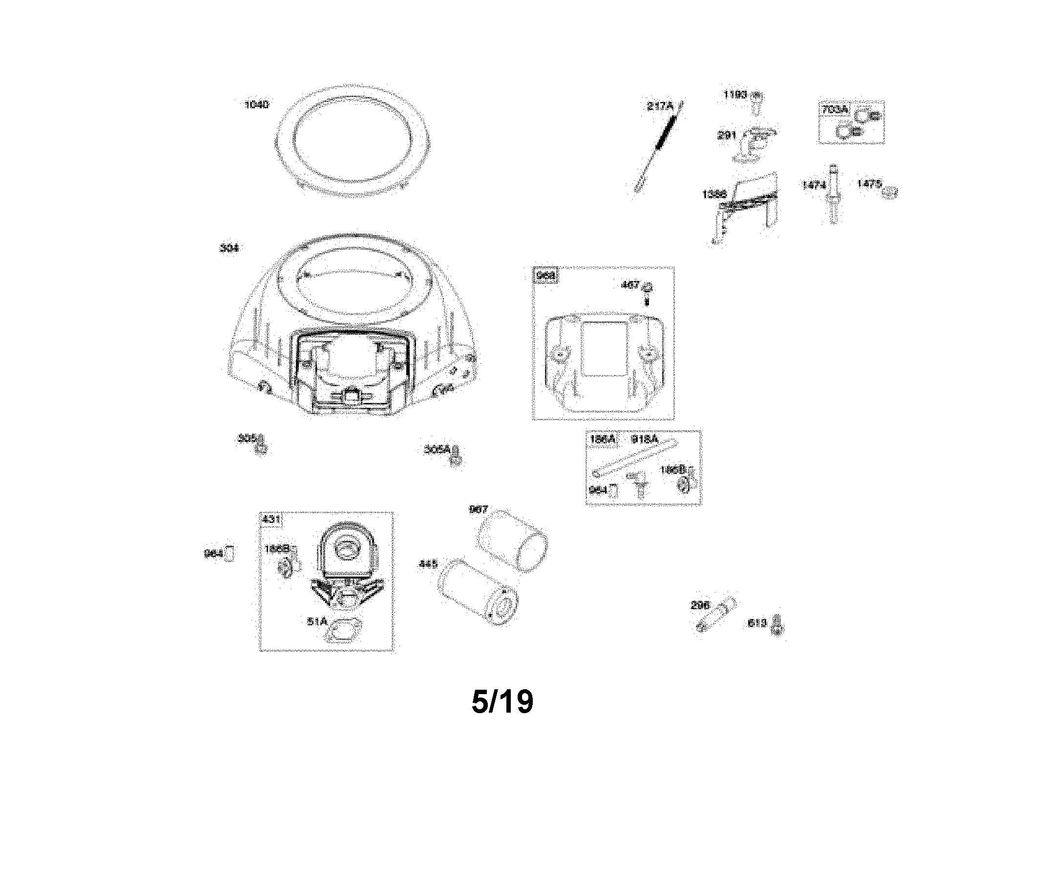 Blower housing/air cleaner cover
