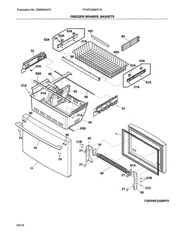 Freezer drawer/baskets