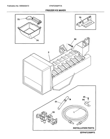 Freezer ice maker