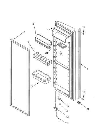 Refrigerator door