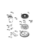 Starter motor/flywheel