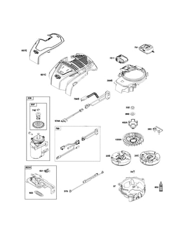 Motor-starter/flywheel