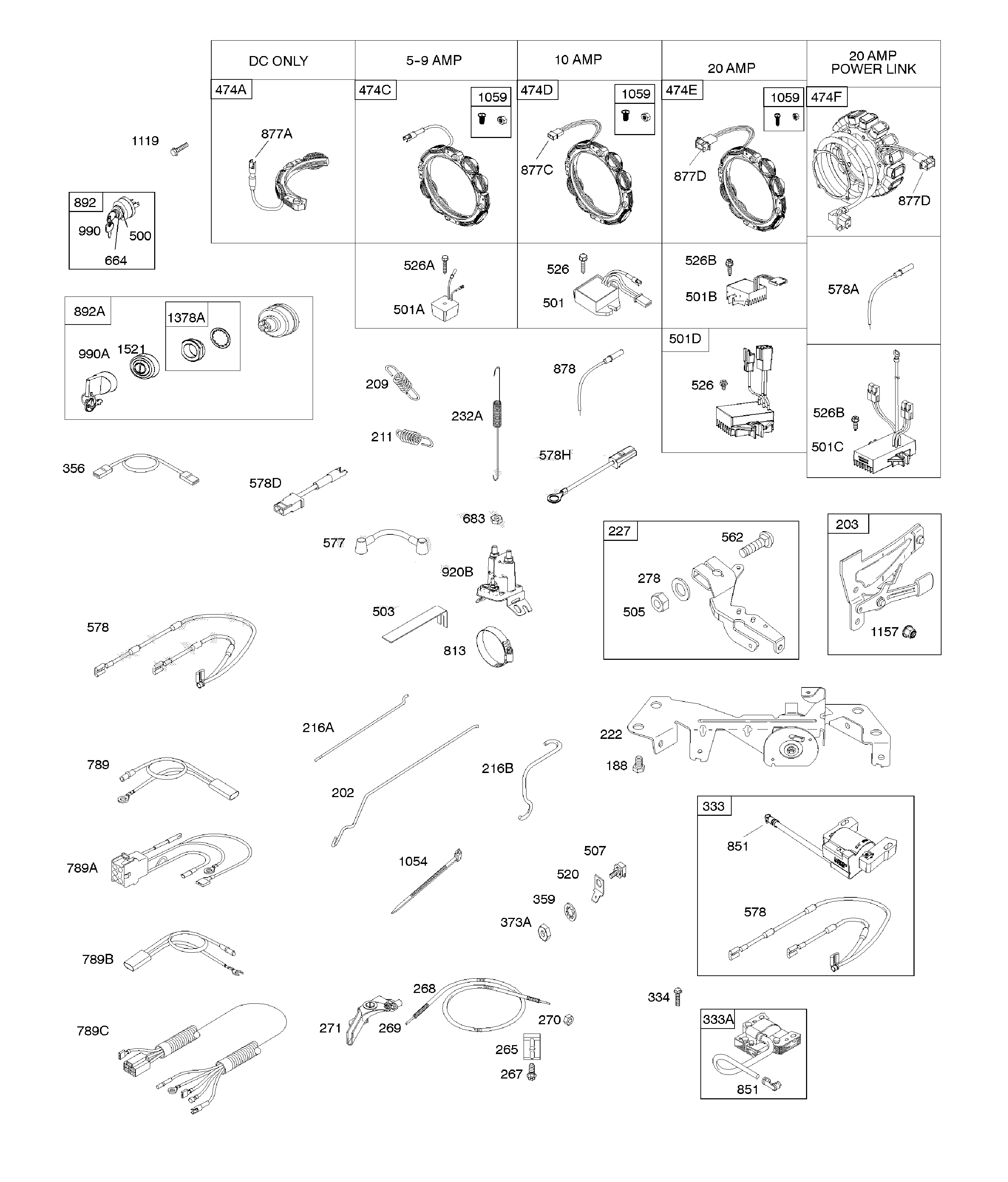 ALTERNATOR/CONTROLS/IGNITION/GOVERNOR SPRING