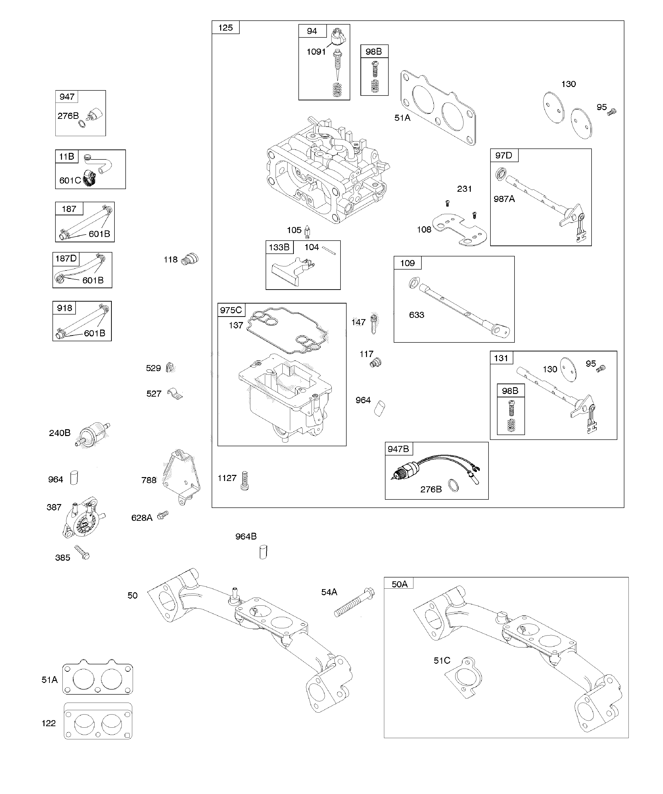 CARBURETOR/FUEL SUPPLY/INTAKE MANIFOLD