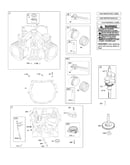 Crankshaft/cylinder/sump/piston/rings/cam shaft