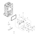 Samsung RF25HMEDBSR/AA-10 freezer door diagram