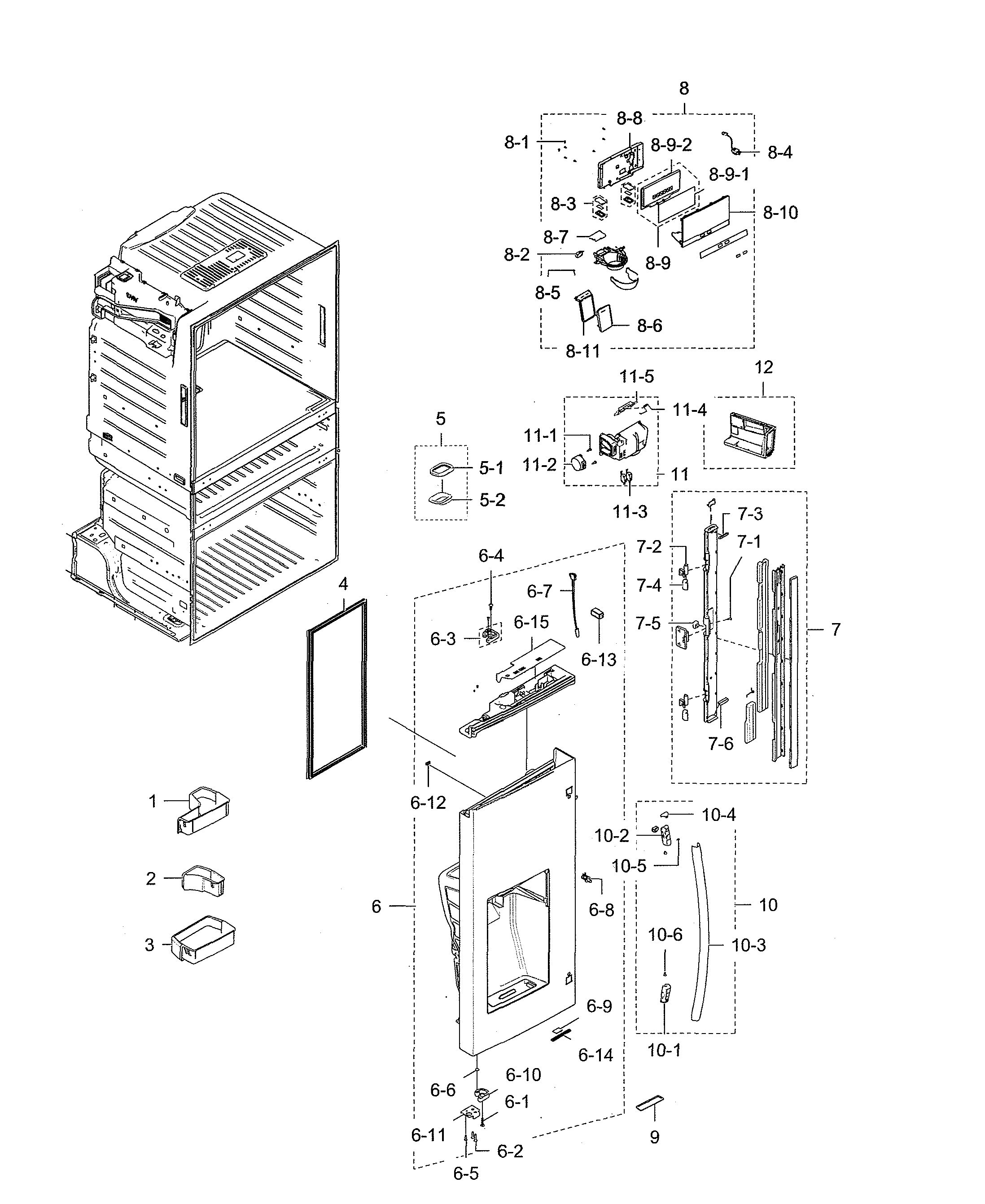LEFT REFRIGERATOR DOOR