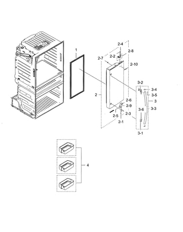 Right refrigerator door