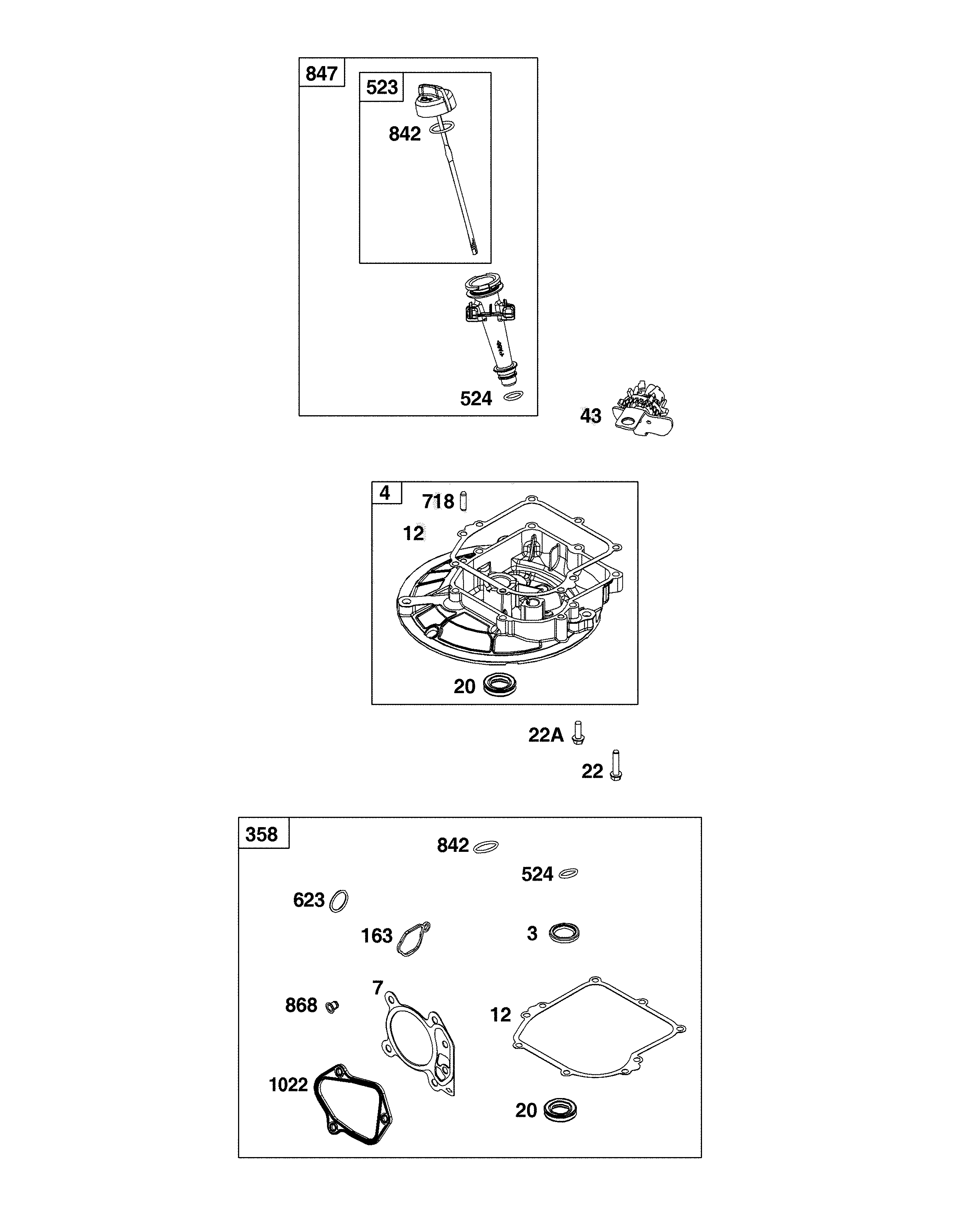 Crankcase cover/sump/lubrication