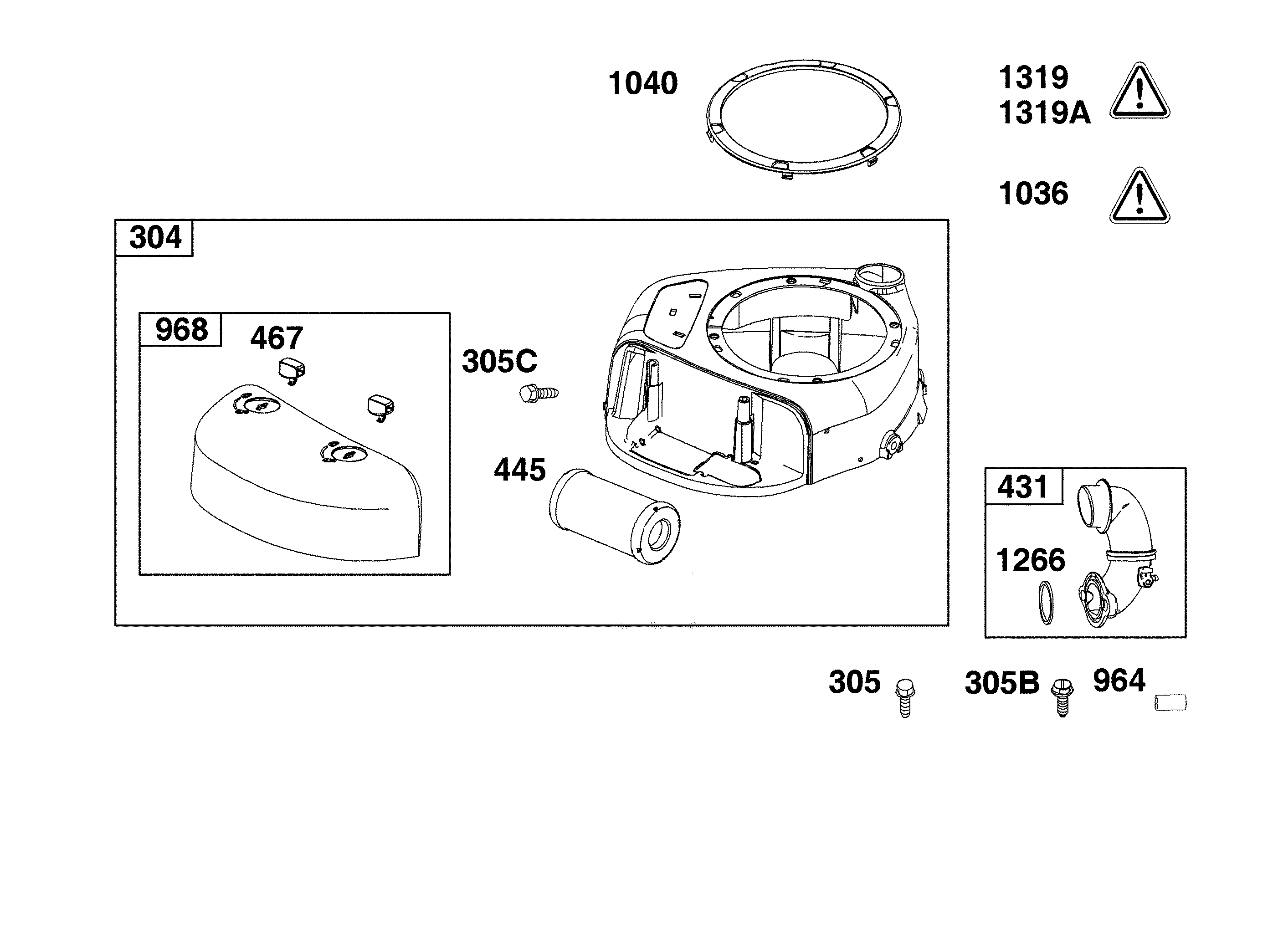Blower housing/air cleaner
