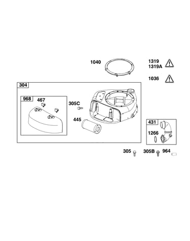 Blower housing/air cleaner