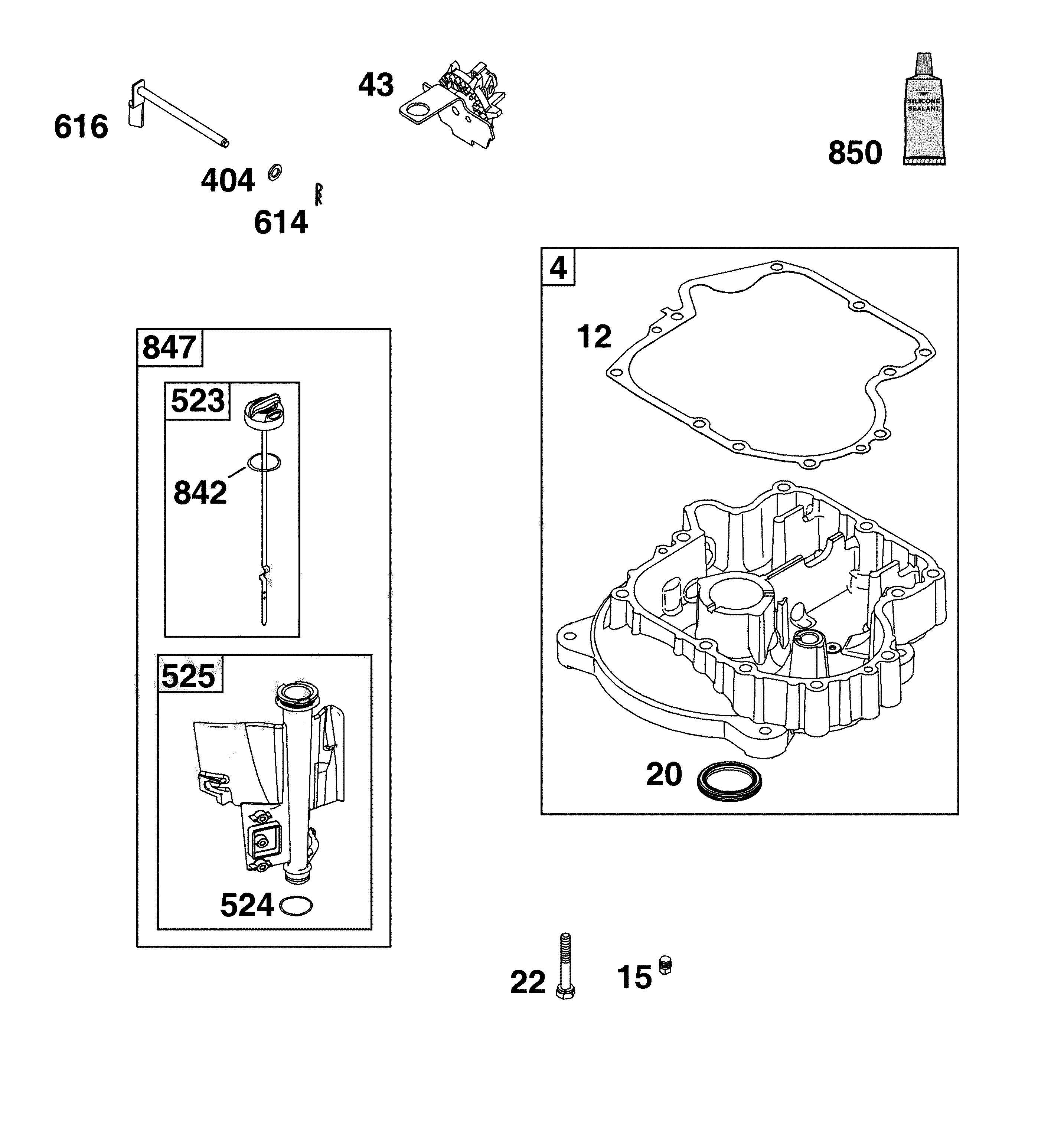 Crankcase cover/sump/lubrication