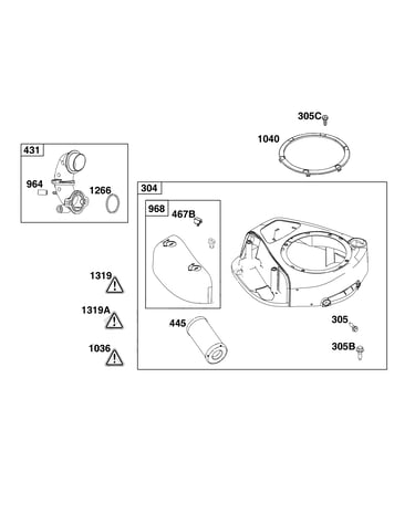 Blower housing & air cleaner