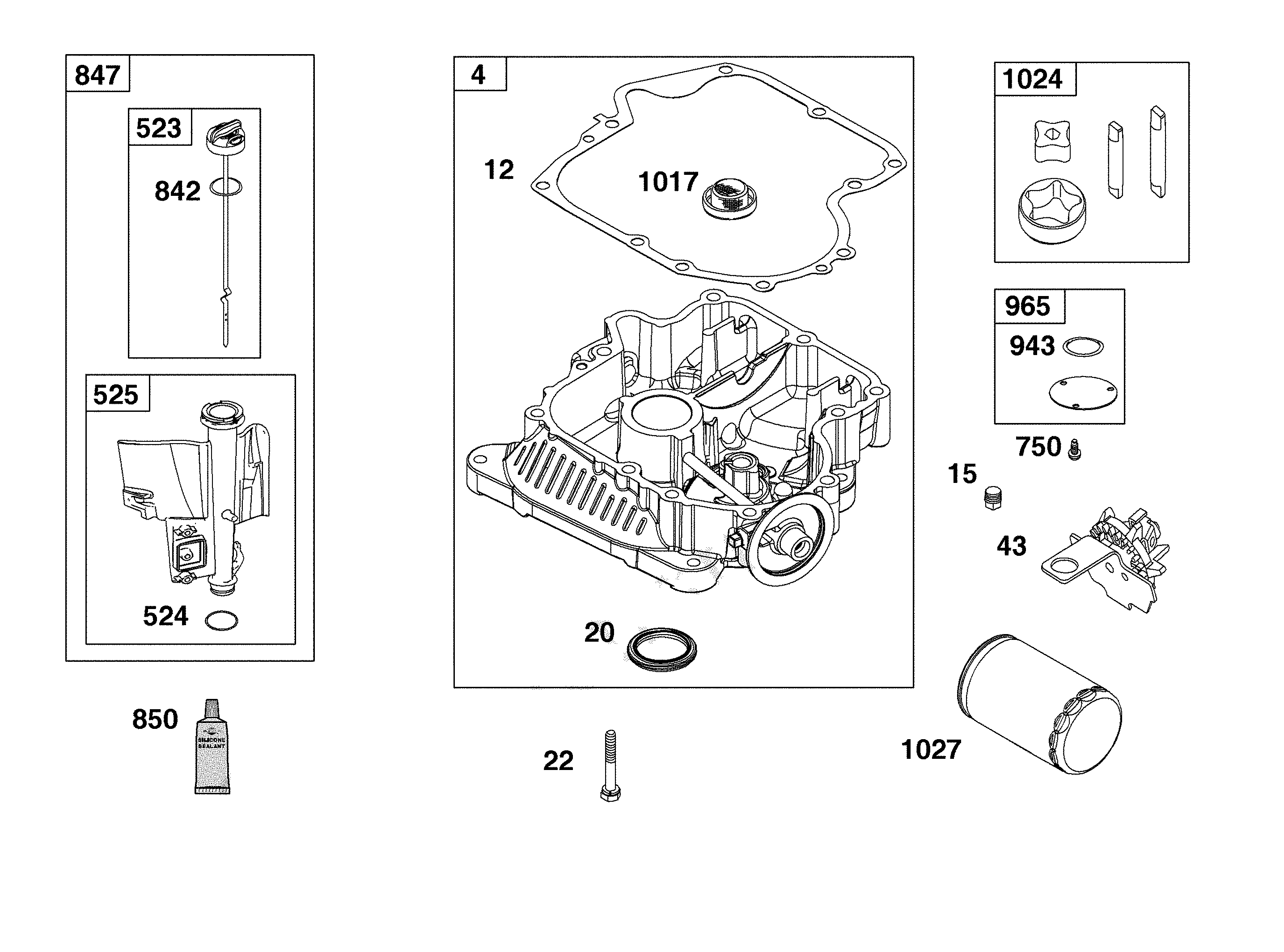 Crankcase cover/sump/lubrication