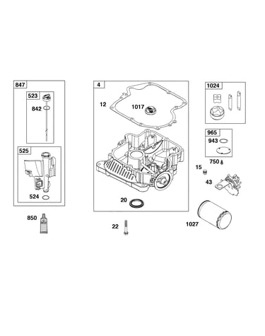 Crankcase cover/sump/lubrication