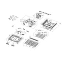 Samsung NX58R9421SS/AA-00 cooktop assembly diagram