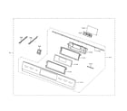 Samsung NX58R9421ST/AA-00 control box assembly diagram