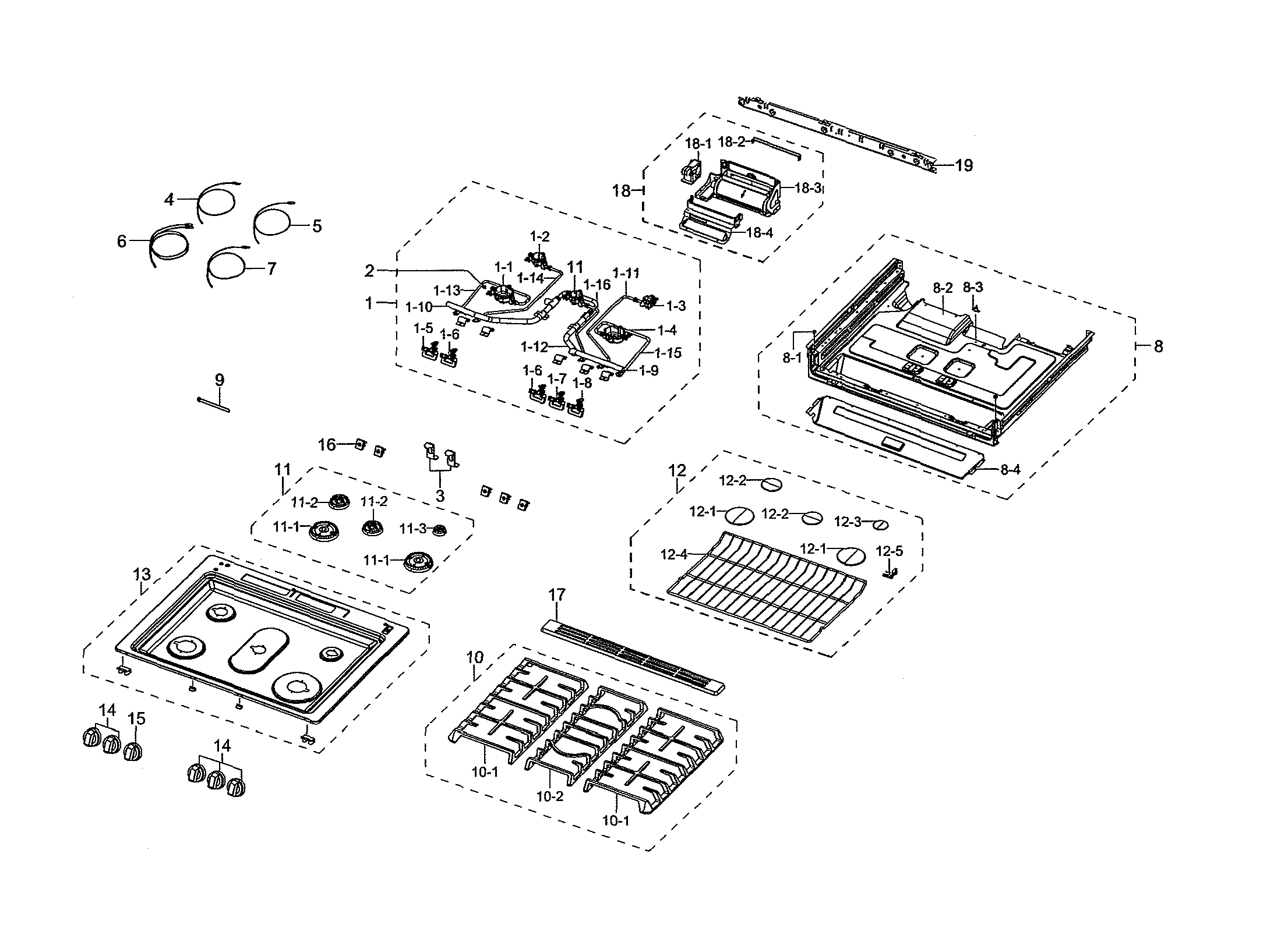 Cooktop assembly