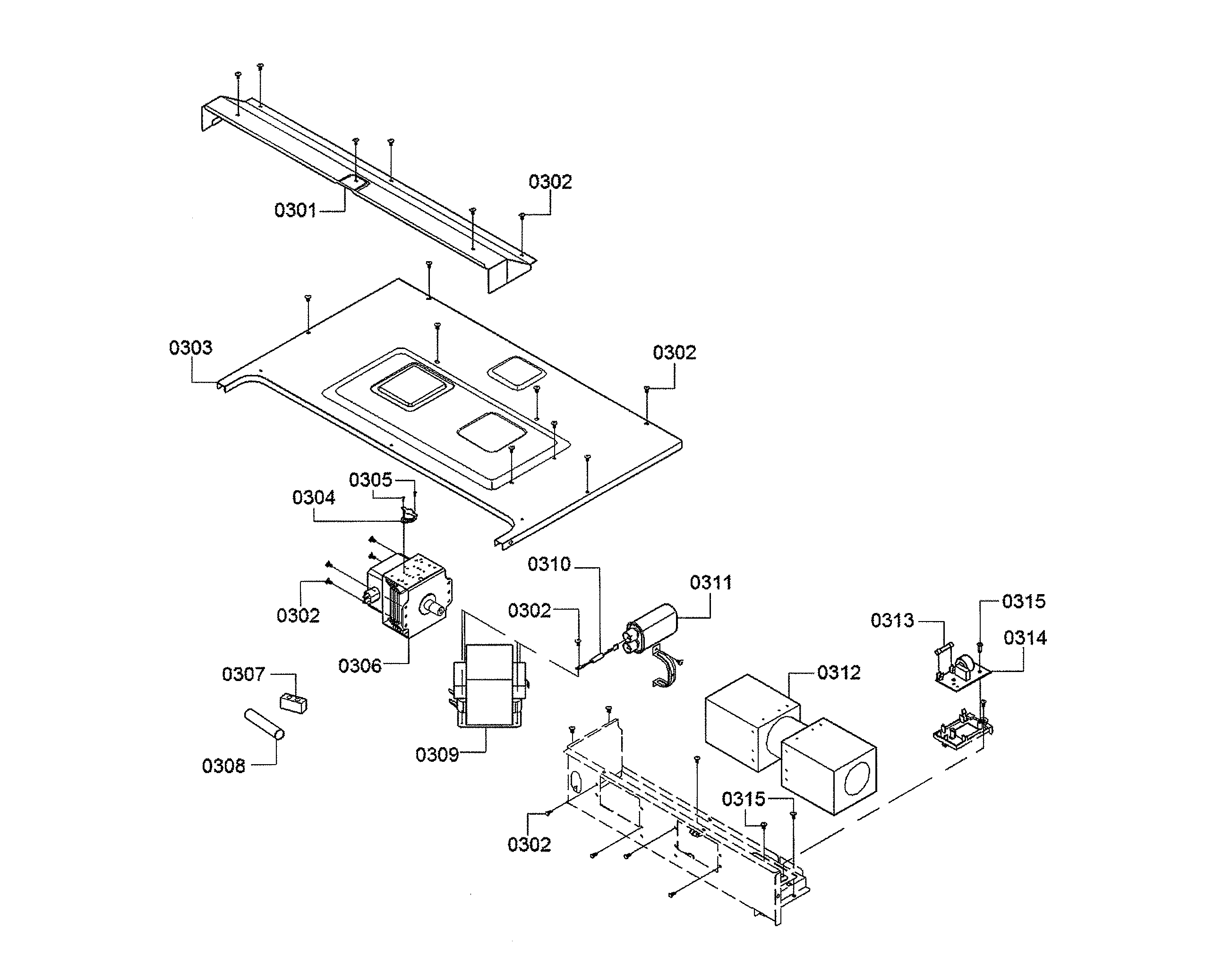 Magnetron/top cover