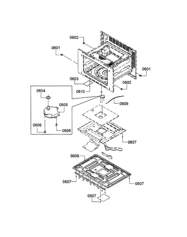 Base plate/turntable motor