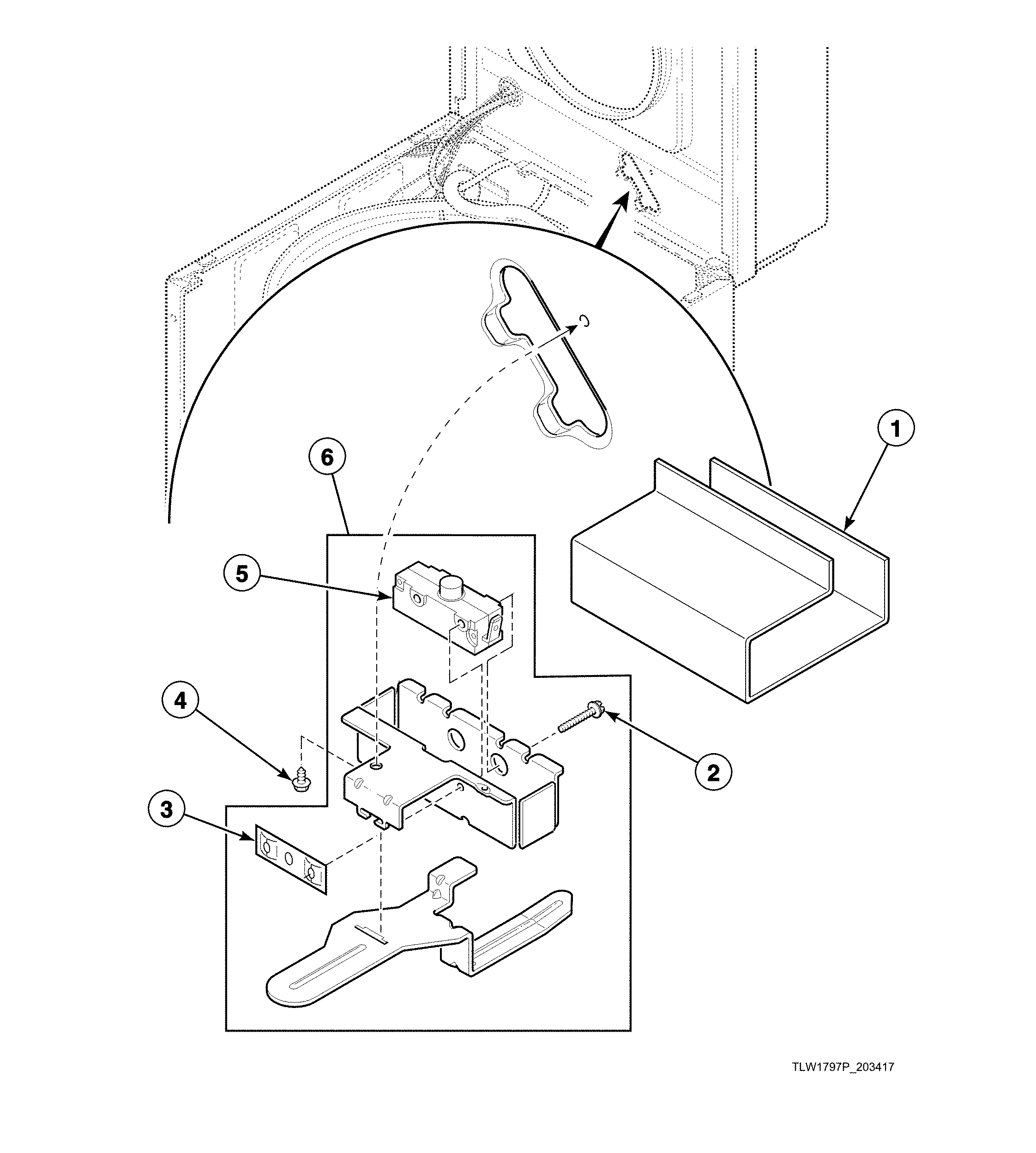 Lid switch assembly