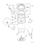 Outer tub/cover/bearing/seal housing/pressure hose