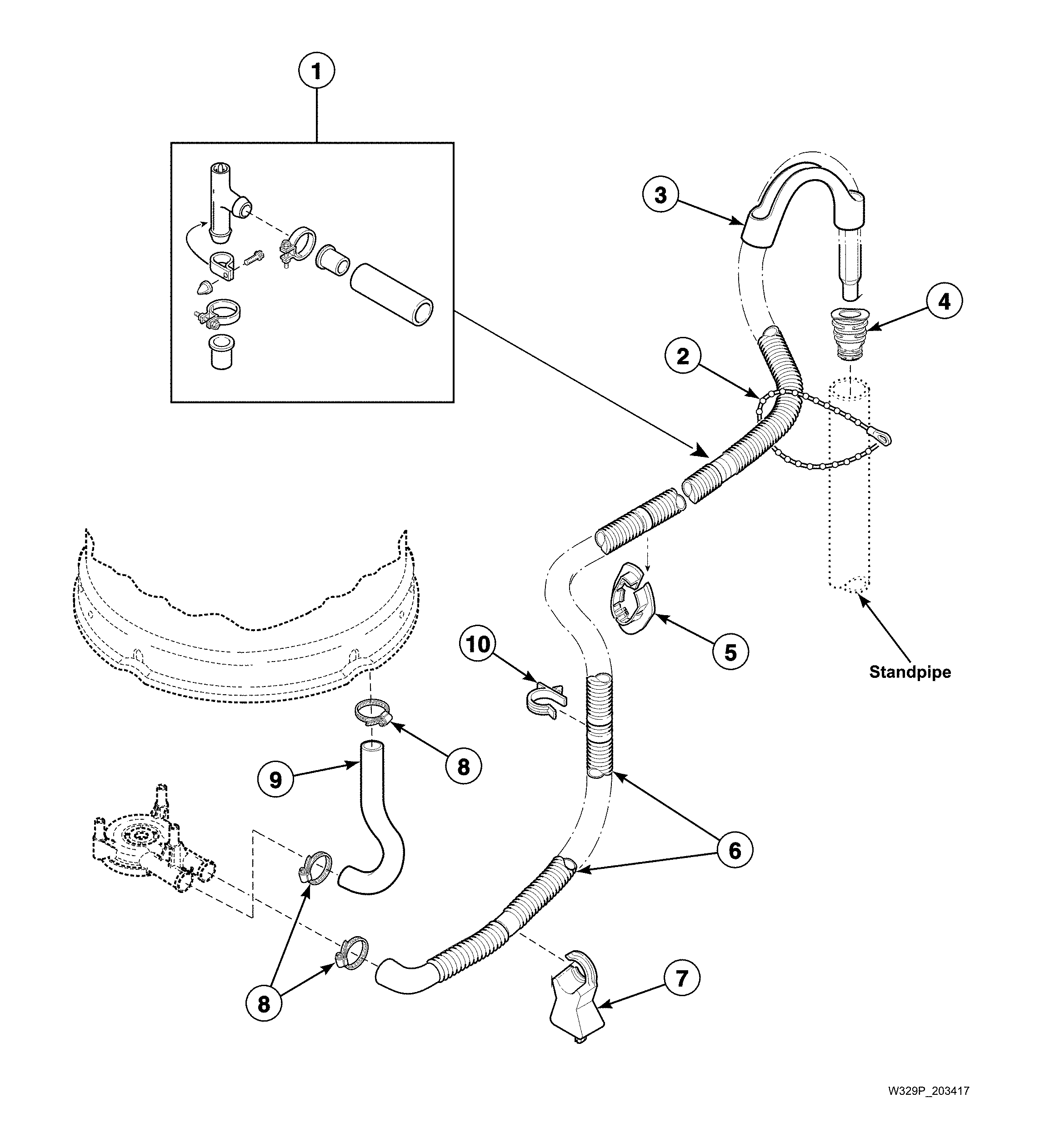 Official Alliance AWN432SP113TW04 washer parts | Sears PartsDirect