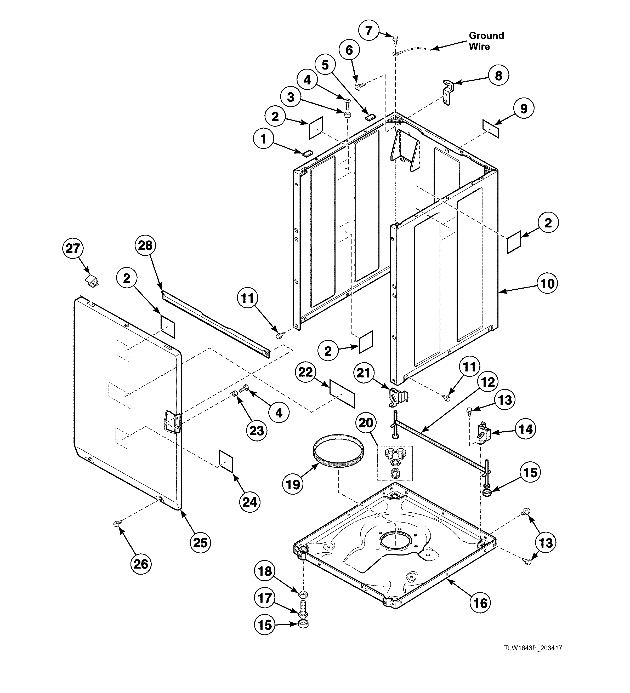 Front panel/base/cabinet kit